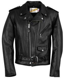 Mens classic leather motorcycle jacket