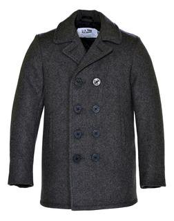 740B - Classic Melton Pea Coat in Boys Sizes
