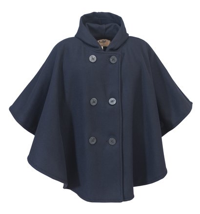Unlined Double Breasted Cape With Hood 703W