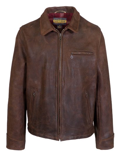 Storm - Heavyweight Oiled Nubuck Leather Biker Jacket