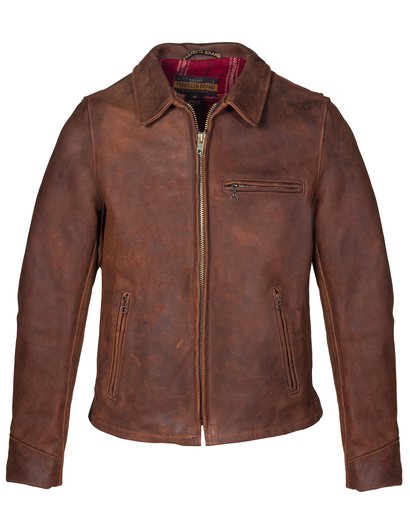 Storm - Heavyweight Oiled Nubuck Leather Biker Jacket