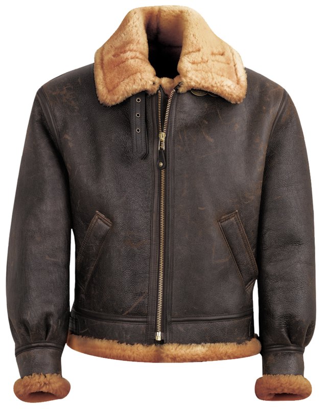 257S - Classic B-3 Sheepskin Leather Bomber Jacket