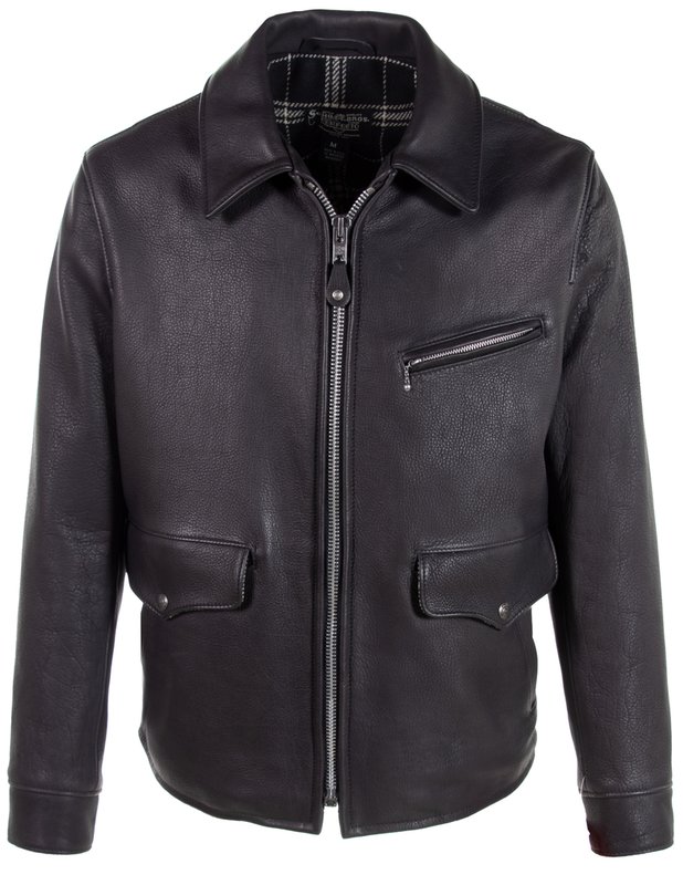 Men's Leather Overcoat 564